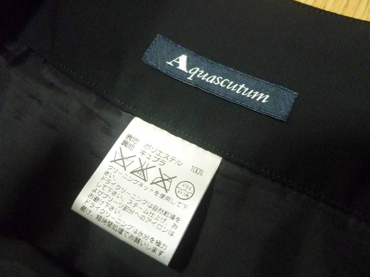 アクアスキュータム Aquascutum☆シフォン プリーツスカート☆大きいサイズ♪１２/ＬＬ_画像9