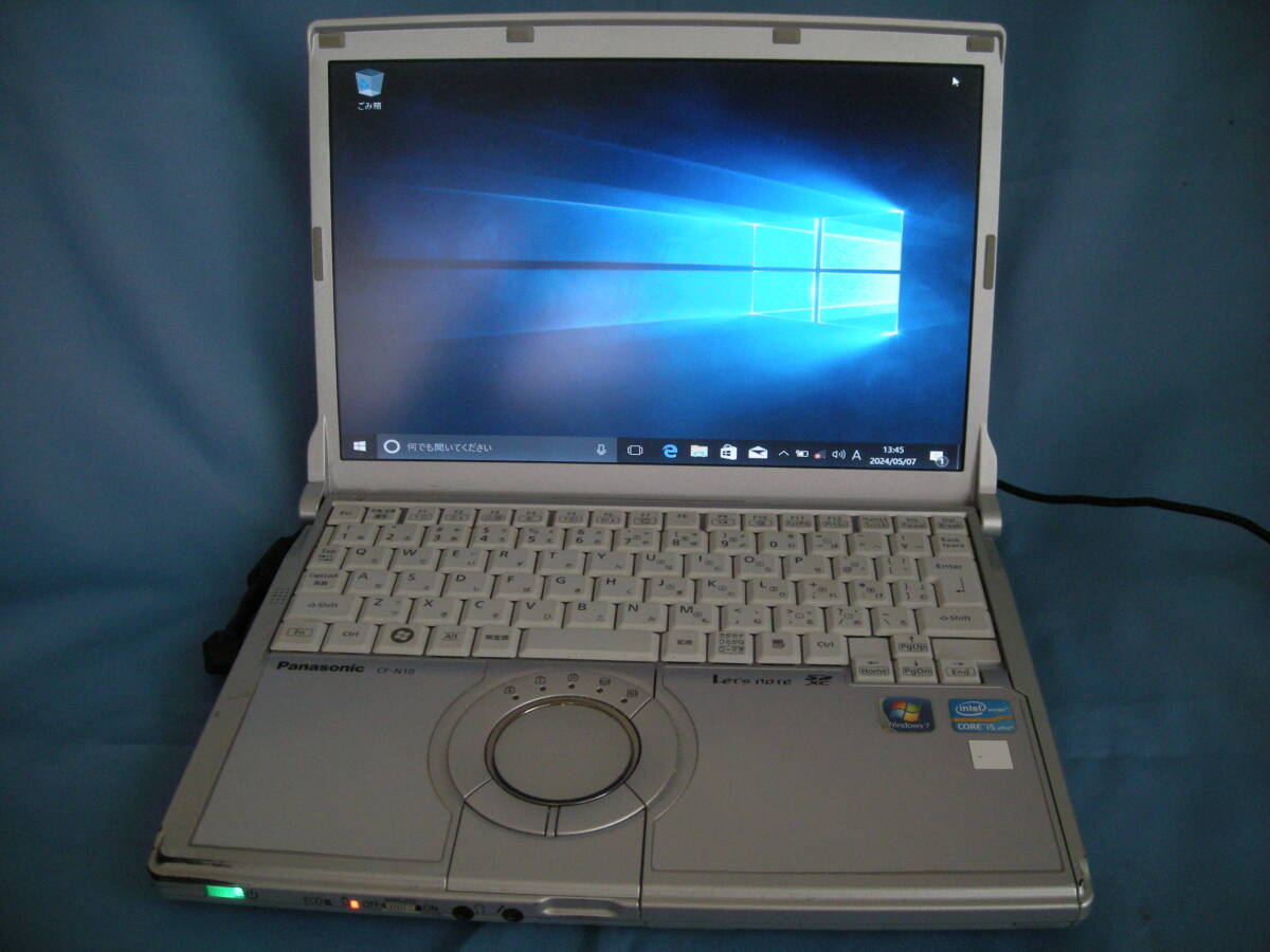 ★CF-N10 Win10PRO Core i5-2540M cpu 2.60GHz MEM4GB 32Bit HDD256GB★_画像1