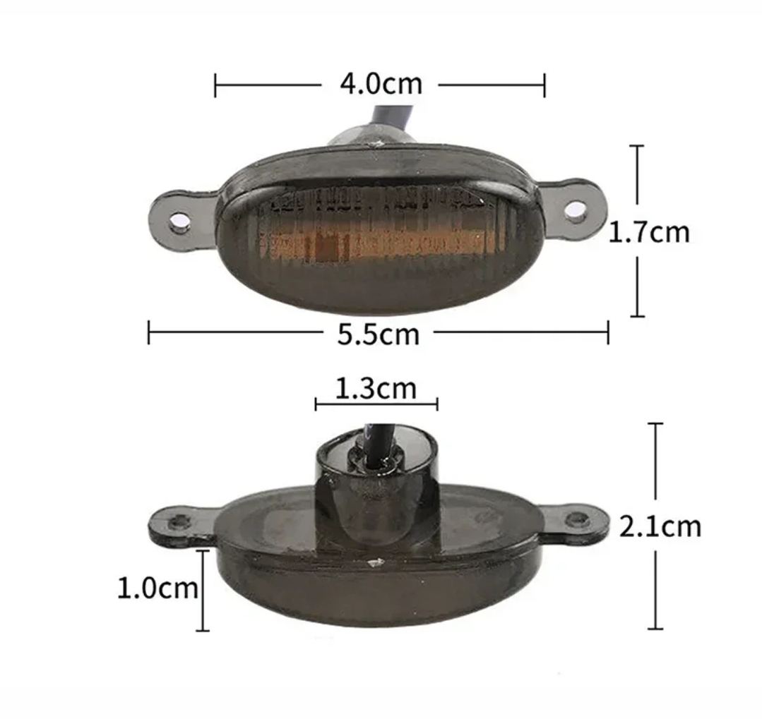 ②トヨタタンドラ 2008-2020 フロントグリルライト グリルランプ LED5灯 アンバーオレンジ スモークレンズ 3.4.5.6連から選べます 純正互換_画像2