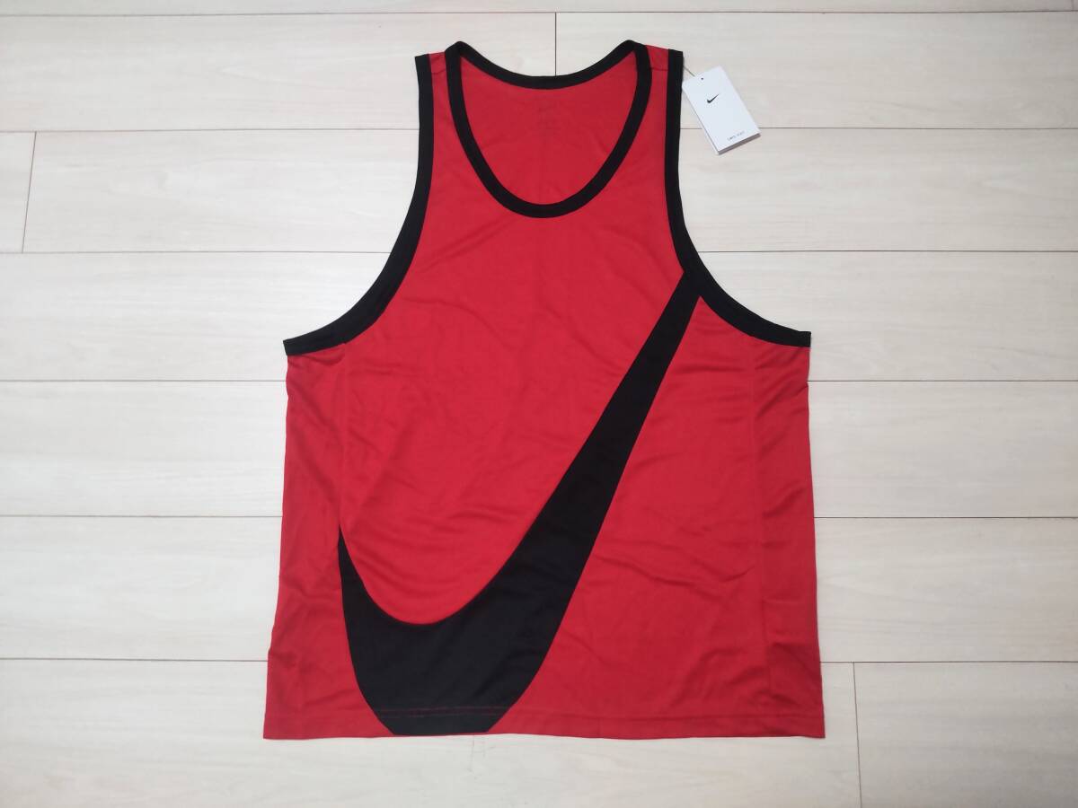 ★新品　ナイキ　NIKE　バスケットボール　タンクトップ　★デカスウッシュロゴ　★練習用に　★DRI-FIT　★XLサイズ_画像1