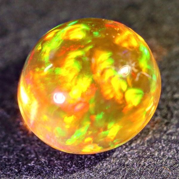 最高品質&遊色抜群!!0.910ct 天然ファイアオパール メキシコ産＜裸石 ルース ファイヤー fire opal 宝石 jewelry natural ジュエリー＞_画像4