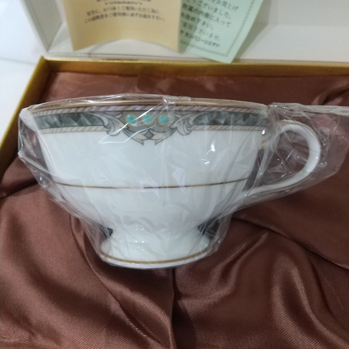 Noritake ノリタケ　 ストリームサイド　カップ ソーサー ペア　未使用