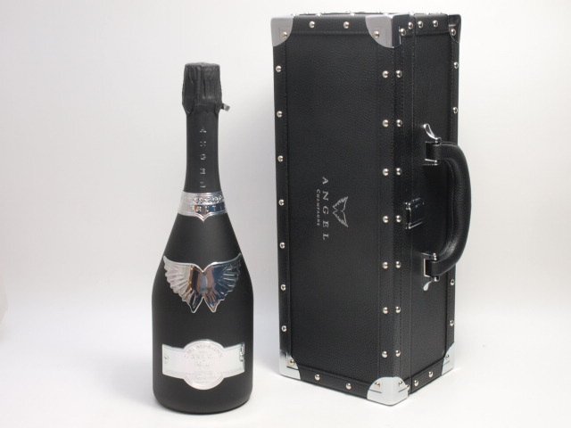 ★★Angel エンジェル シャンパン NV ブリュット ブラック 黒ボトル 750ml/12.5% 箱付 ※箱金具緩み★ASH-52474の画像1