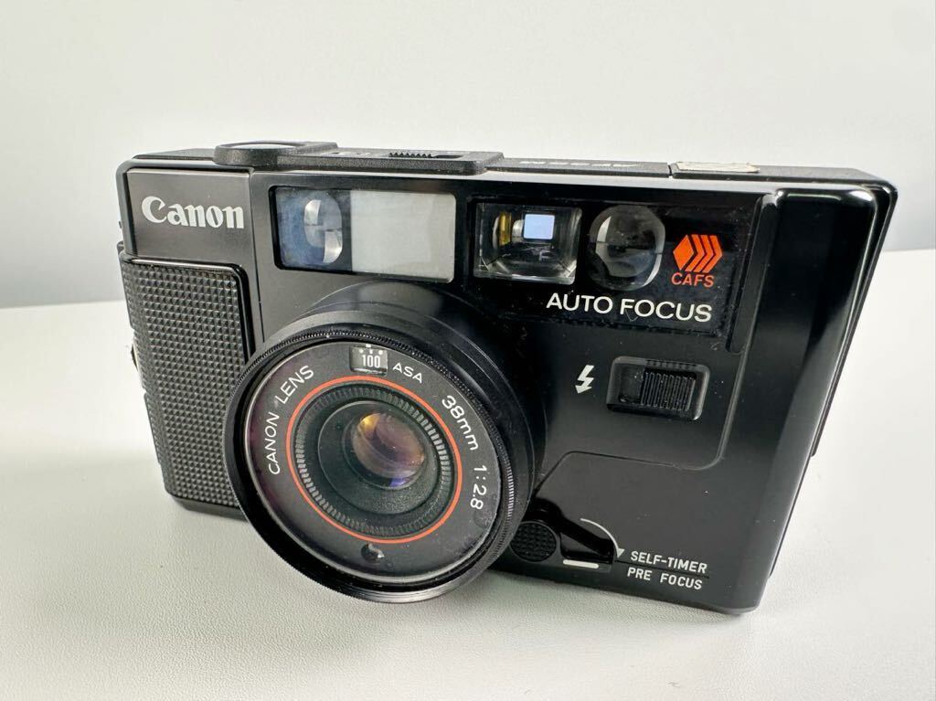 【5/60ES】Canon キャノン AF35M フィルムカメラ コンパクトフィルムカメラ 動作未確認_画像1