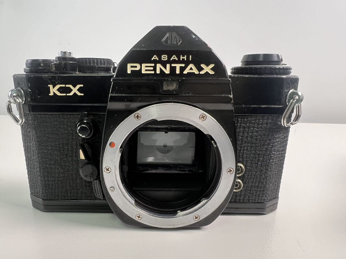 【5/5ES】PENTAX KX レンズ 1:4.5 80-200mm 1:1.7 50mm 1:2.8 28mm 動作未確認_画像2