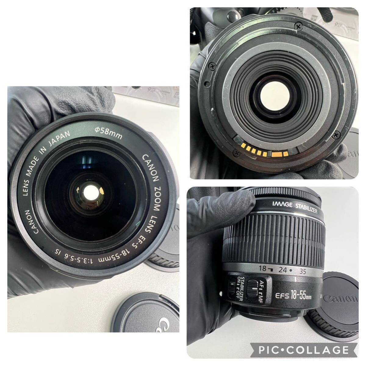 【5/37ES】Canon EOS Kiss x2 DS126181 デジタルカメラ レンズ EF-S 18-55mm 1:3.5-5.6IS まとめ 動作確認済_画像8