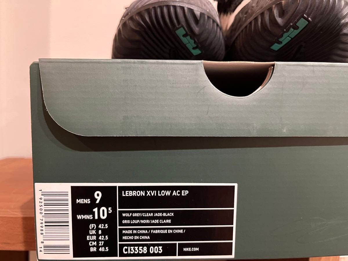 atmos × Nike LeBron 16 Clear Jade アトモス × ナイキ レブロン16 クリア ジェイド 27cm