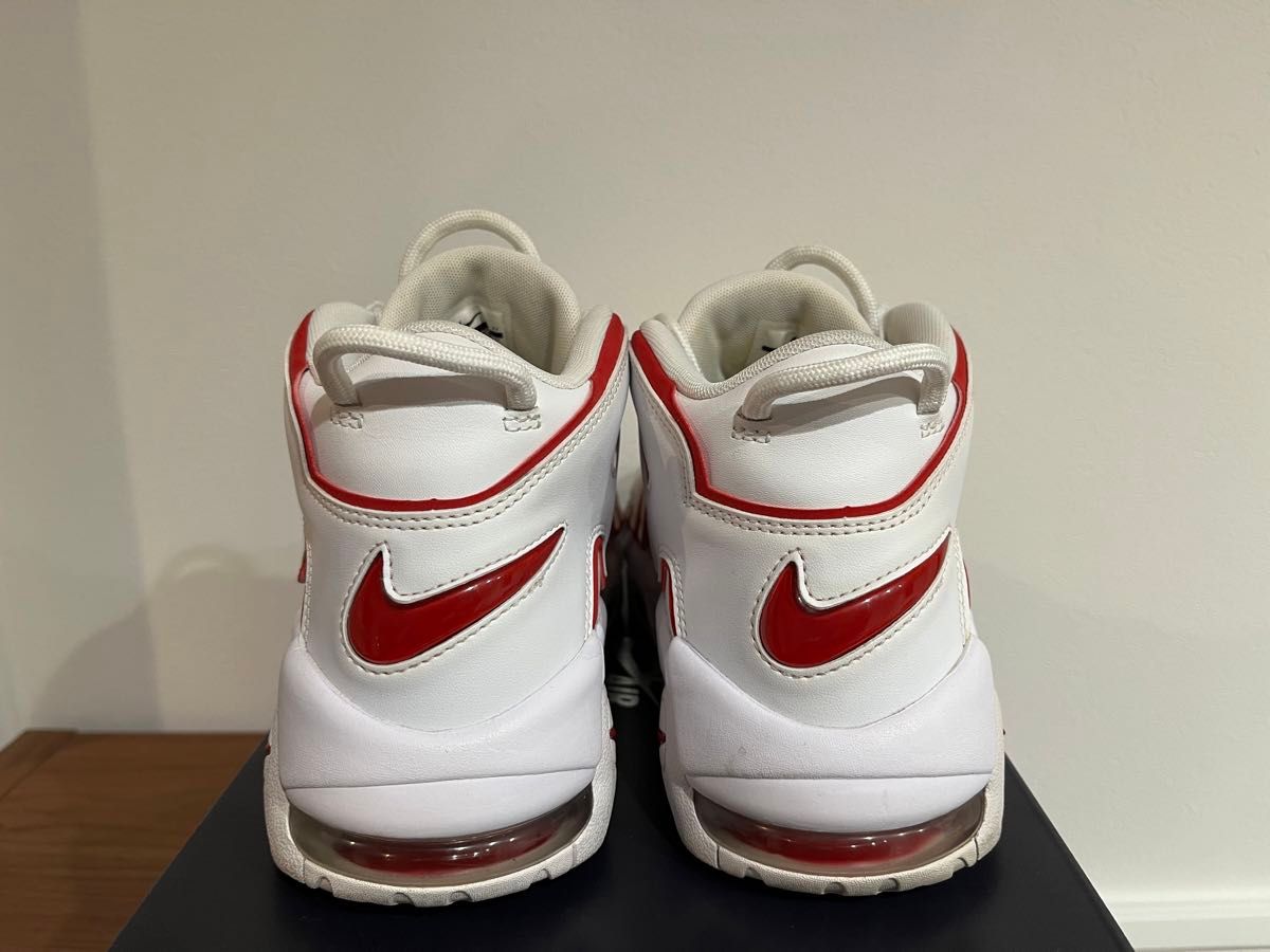 NIKE AIR MORE UPTEMPO WHITE/VARSITY RED ナイキ エア モア アップテンポ モアテン 27