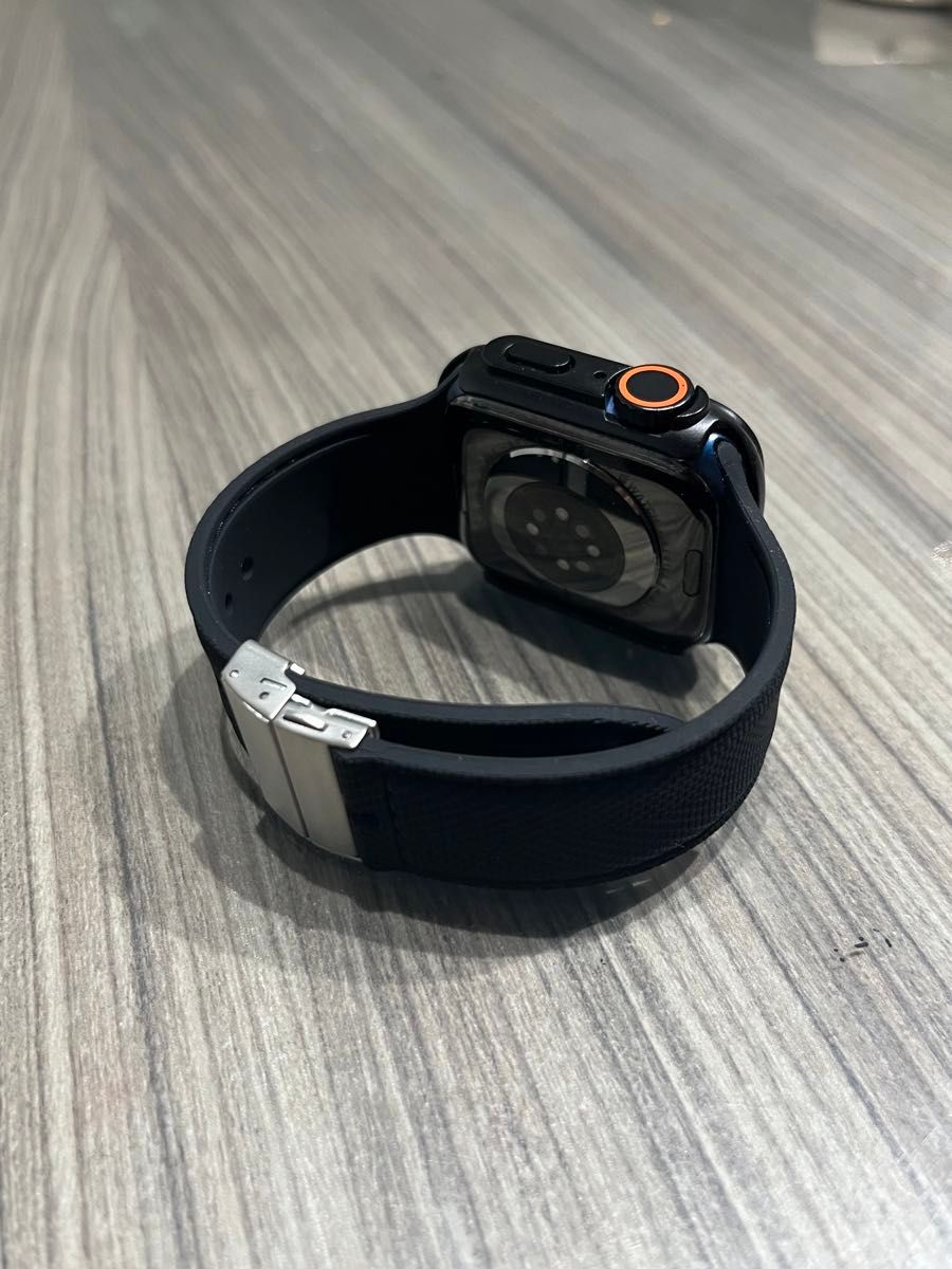 大人黒！　Apple Watch AppleWatch アップルウォッチ　ベルト　バンド　カバー　ケース　42 44 45 49