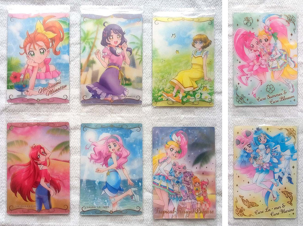 ★トロピカル～ジュ！プリキュア カードウエハース4★8種コンプのセット未開封★夏海まなつ 涼村さんご 一之瀬みのり 滝沢あすか ローラ★_画像1