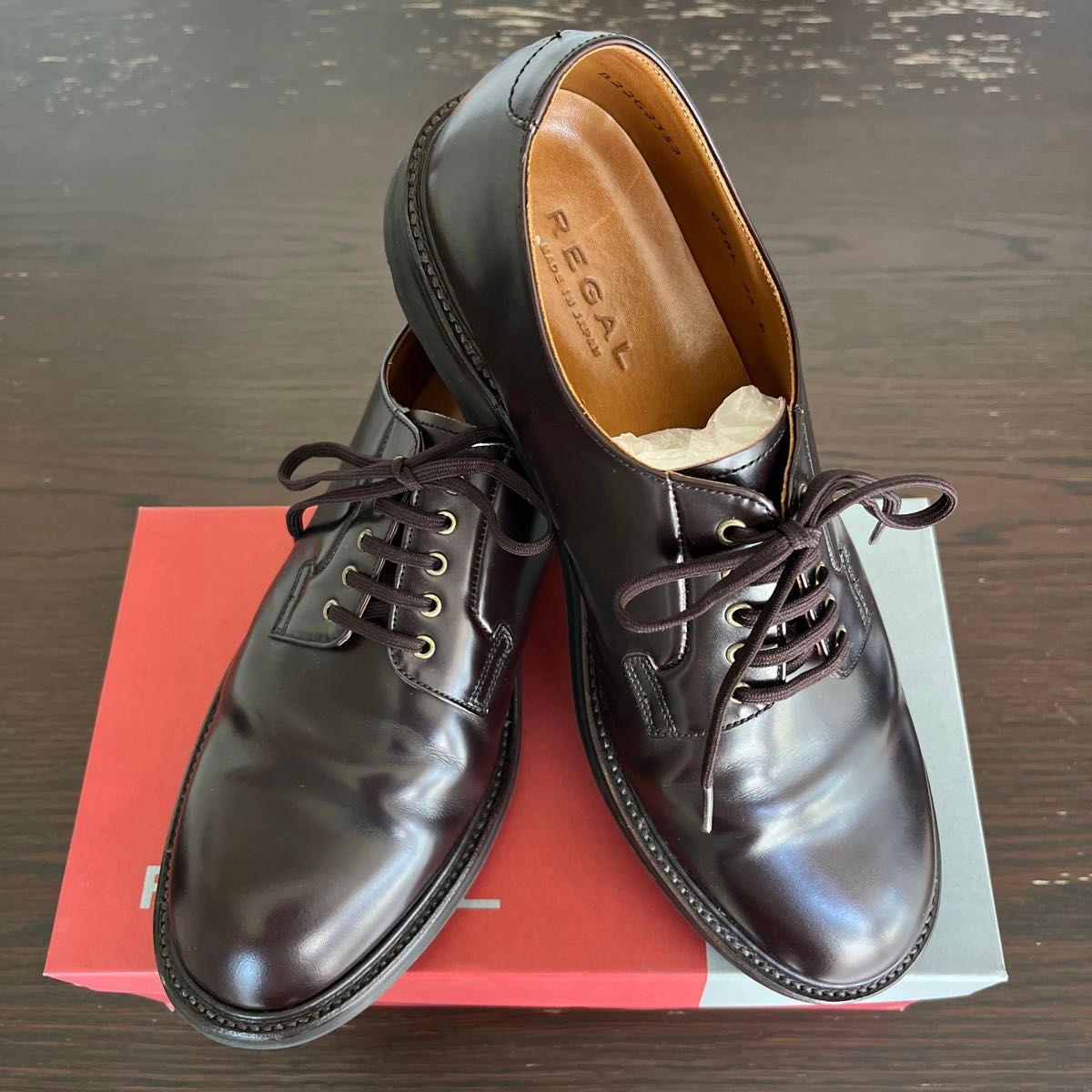 リーガル プレーントゥ ビジネスシューズ ドレスシューズ　REGAL NEW Classic Plain toe 革靴 日本製