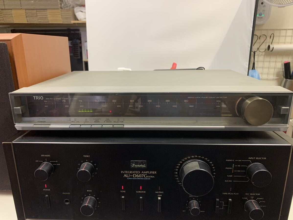 通電OK AMラジオOK！ TORIO トリオ KT-990 AM-FM STEREOTUNER ステレオチューナー ジャンク品の画像1