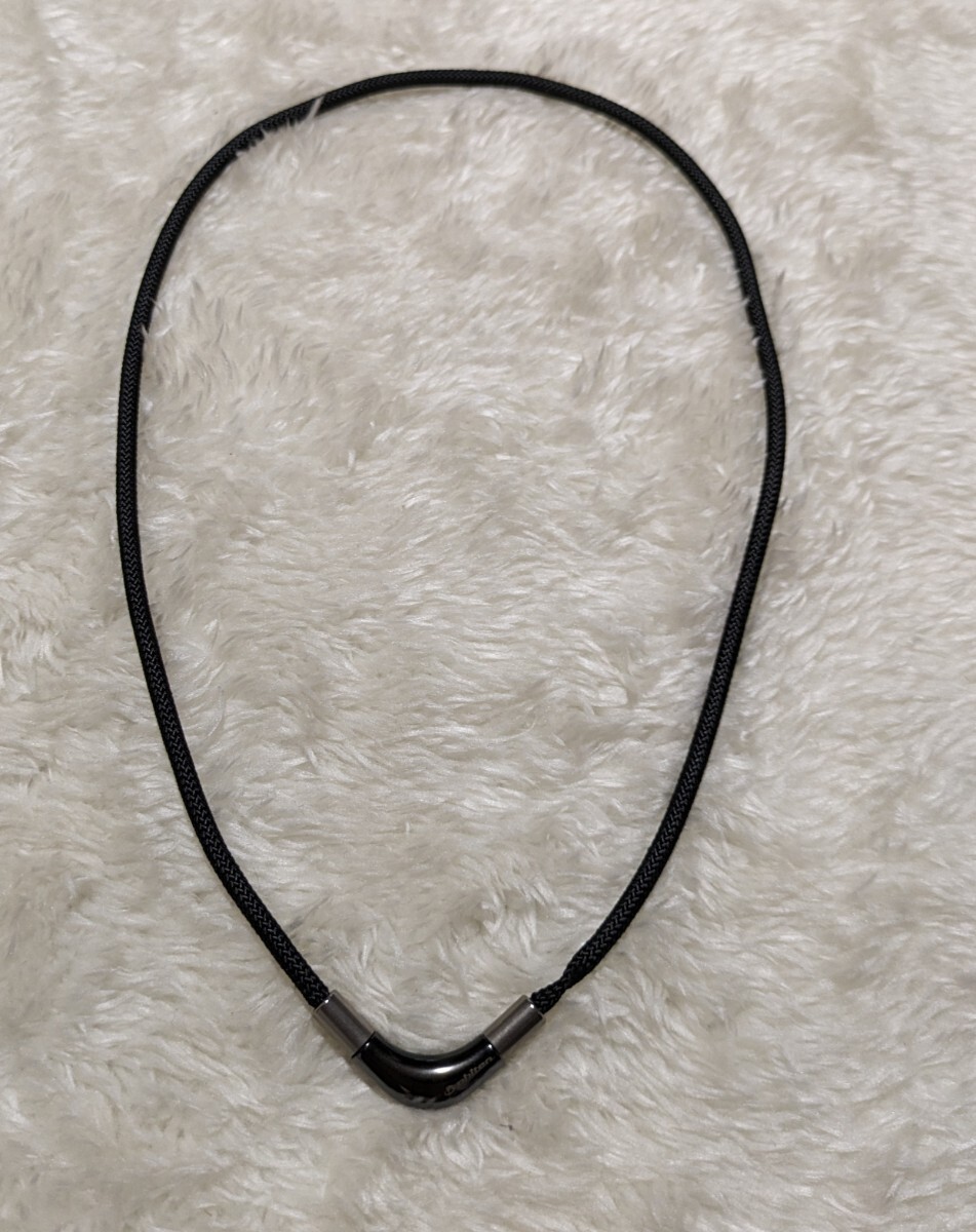 1円スタート～ ファイテン RAKUWA チョッパー ブラック 50cm ネックレスの画像1