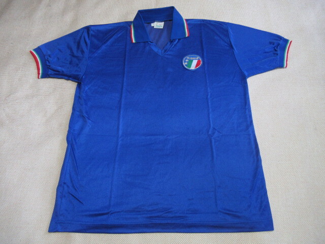 【非売品】選手支給品 イタリア代表 1990年 ホーム用 半袖 XLサイズ イタリア製 ロベルトバッジョ在籍 イタリアワールドカップ本大会時_画像1