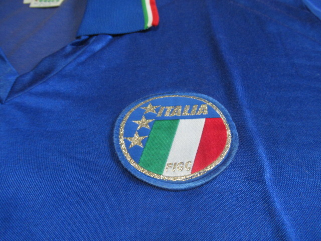 【非売品】選手支給品 イタリア代表 1990年 ホーム用 半袖 XLサイズ イタリア製 ロベルトバッジョ在籍 イタリアワールドカップ本大会時_画像4