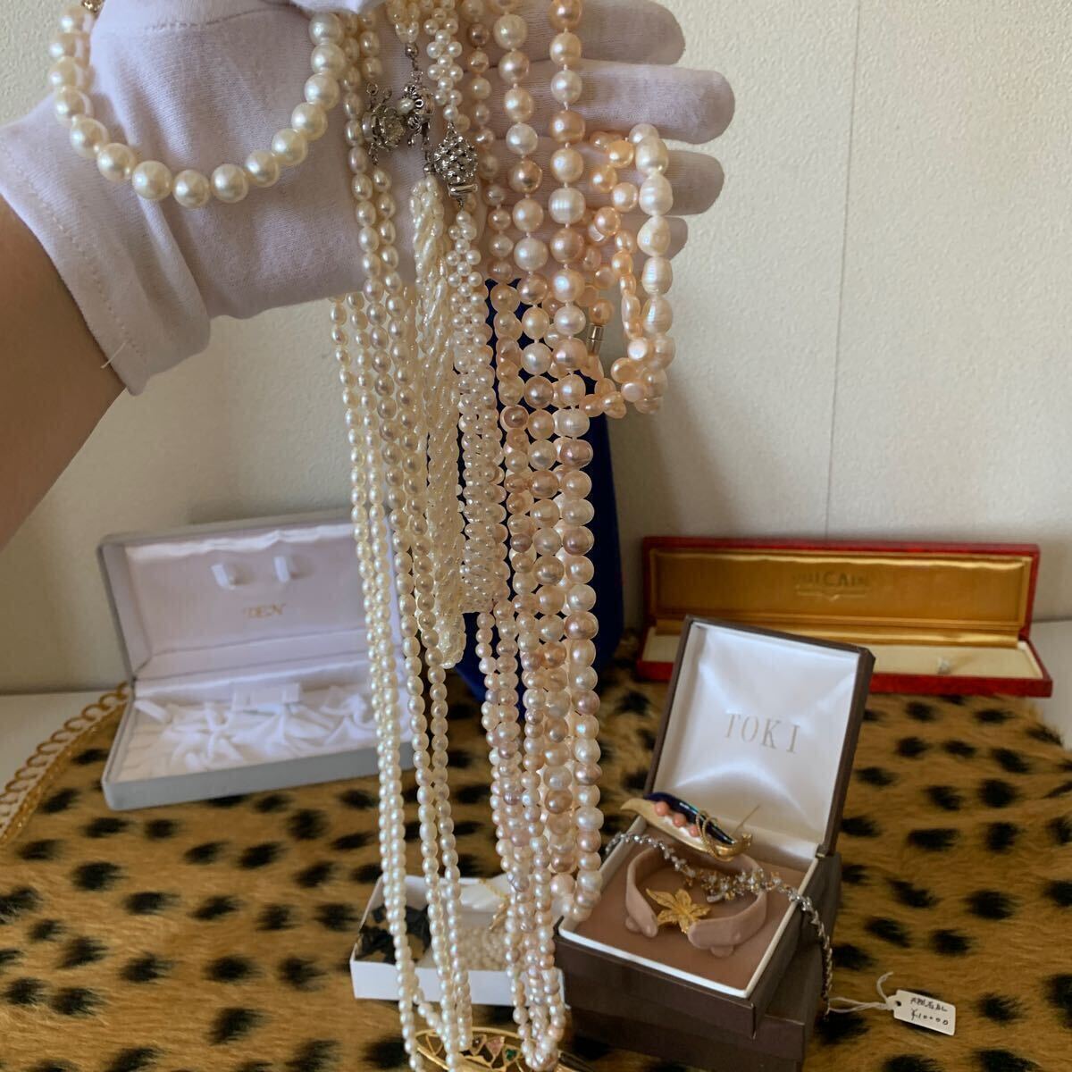 真珠 淡水 ネックレス パールネックレス ネックレス 銀 シルバー 刻印 アクセサリー 大量 まとめ売り セット レディース シトリントパーズの画像5