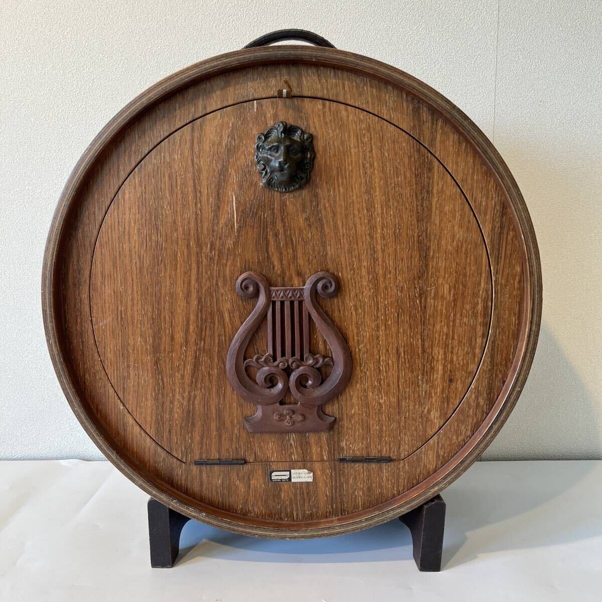  antique Vintage 1960-70 period site - wood made in Japan wooden wine storage wai bottle glass storage wine cellar wine sommelier 