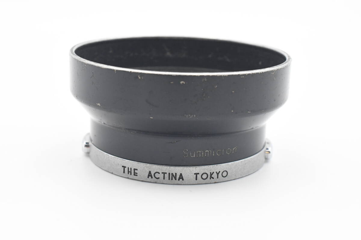 ★純正・希少・良品★ THE ACTINA TOKYO Leica ライカ Summicron ズミクロン 50mm f2用 スナップオン式 メタルフード (k-3085)の画像1