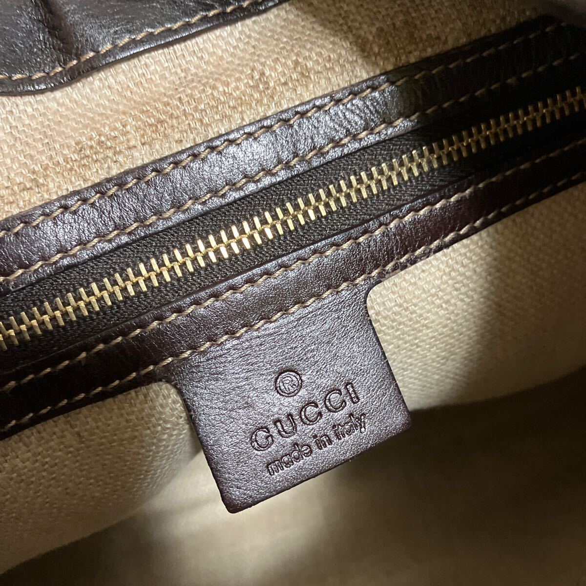 [GUCCI ] Gucci новый домкрат - - lako Zebra кожа сумка на плечо 