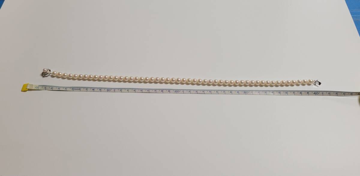 ◆1円～◇K14WG 真珠ネックレス ◆重量34.2g 長さ約40cm ゴールド 金 宝石◇◆の画像6