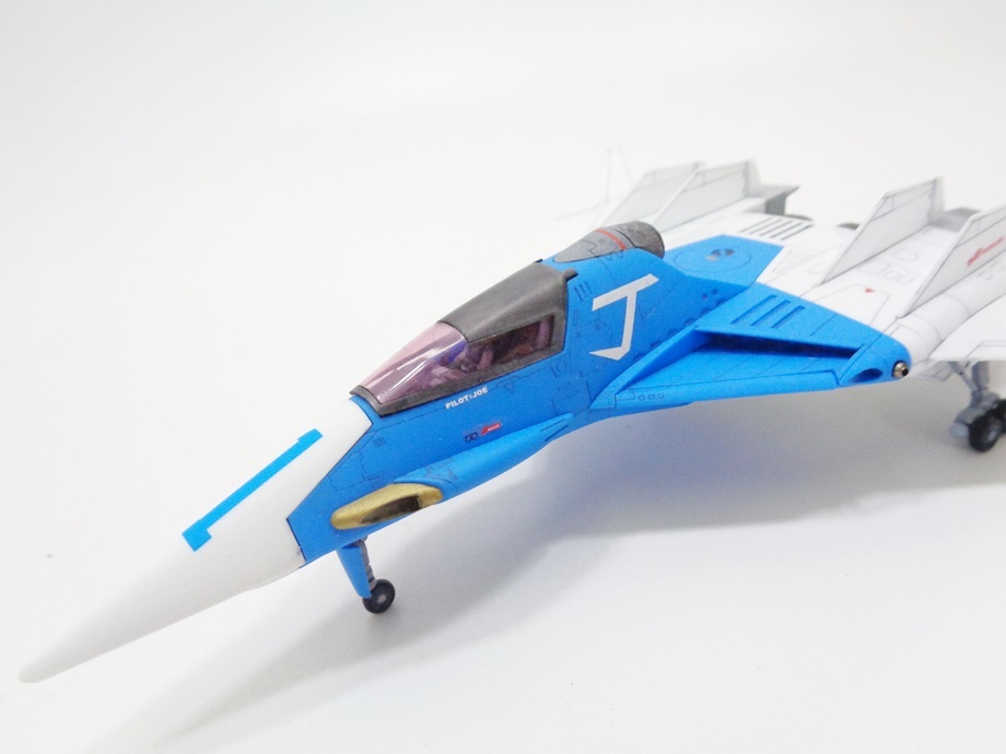 ハセガワ 1/72 クラッシャージョウ ファイター1 プラモデル 塗装済み 完成品 模型 ミネルバ 航空機 戦闘機 エアクラフト 飛行機 宇宙船_画像2