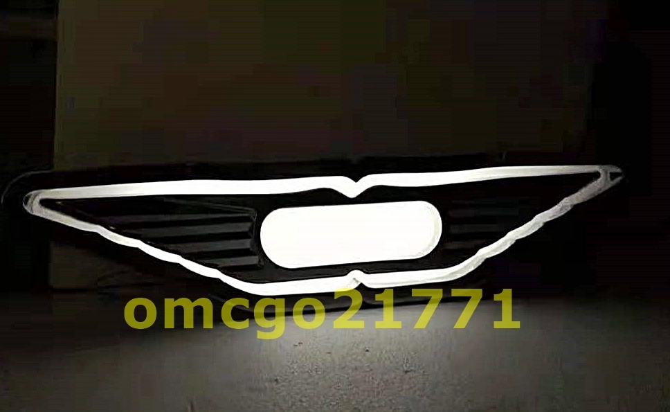 激安 高品質 日野 ふそう ISUZU フロント アンドン 大型 中型  バスマーク 鏡面 ステンレス製 ライト付き デコトラ レトロ 1Pの画像5