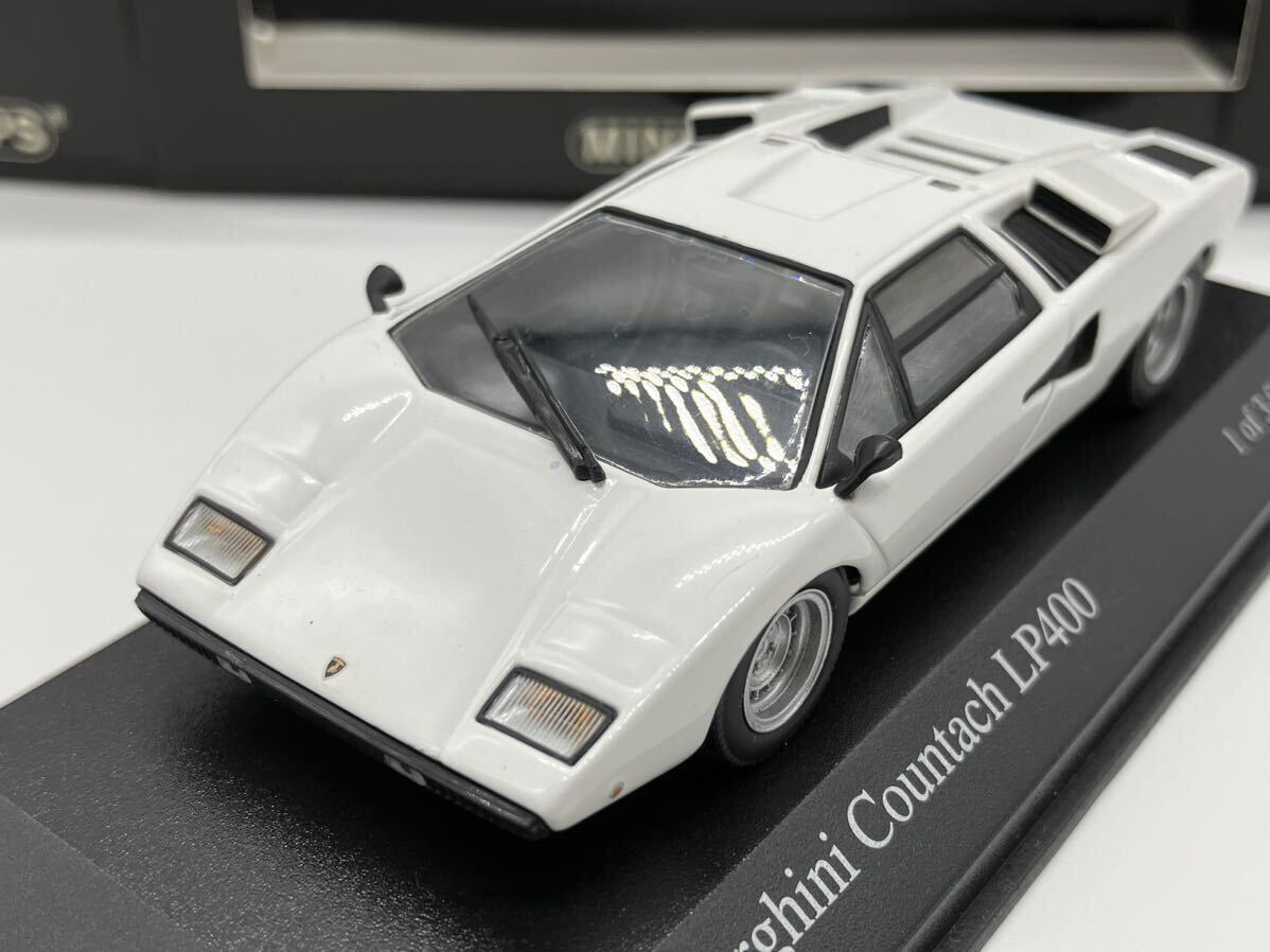 ミニチャンプス 1/43 Lamborghini Countach カウンタック LP400 1974 (ホワイト) [430103104]の画像1