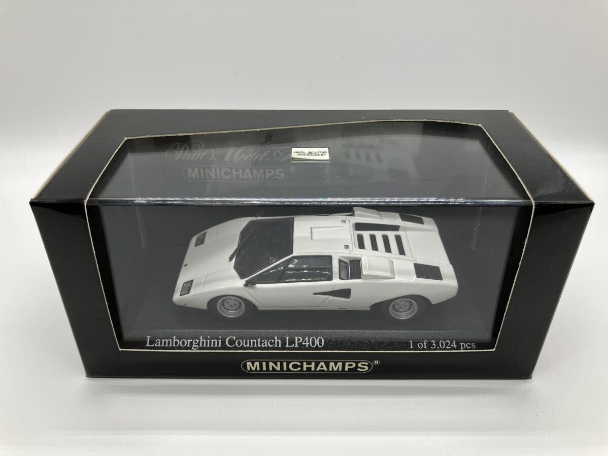 ミニチャンプス 1/43 Lamborghini Countach カウンタック LP400 1974 (ホワイト) [430103104]の画像2