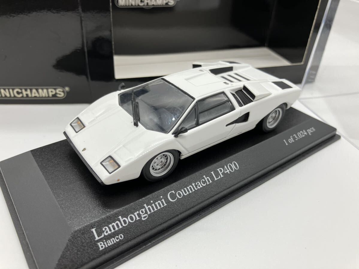 ミニチャンプス 1/43 Lamborghini Countach カウンタック LP400 1974 (ホワイト) [430103104]の画像4