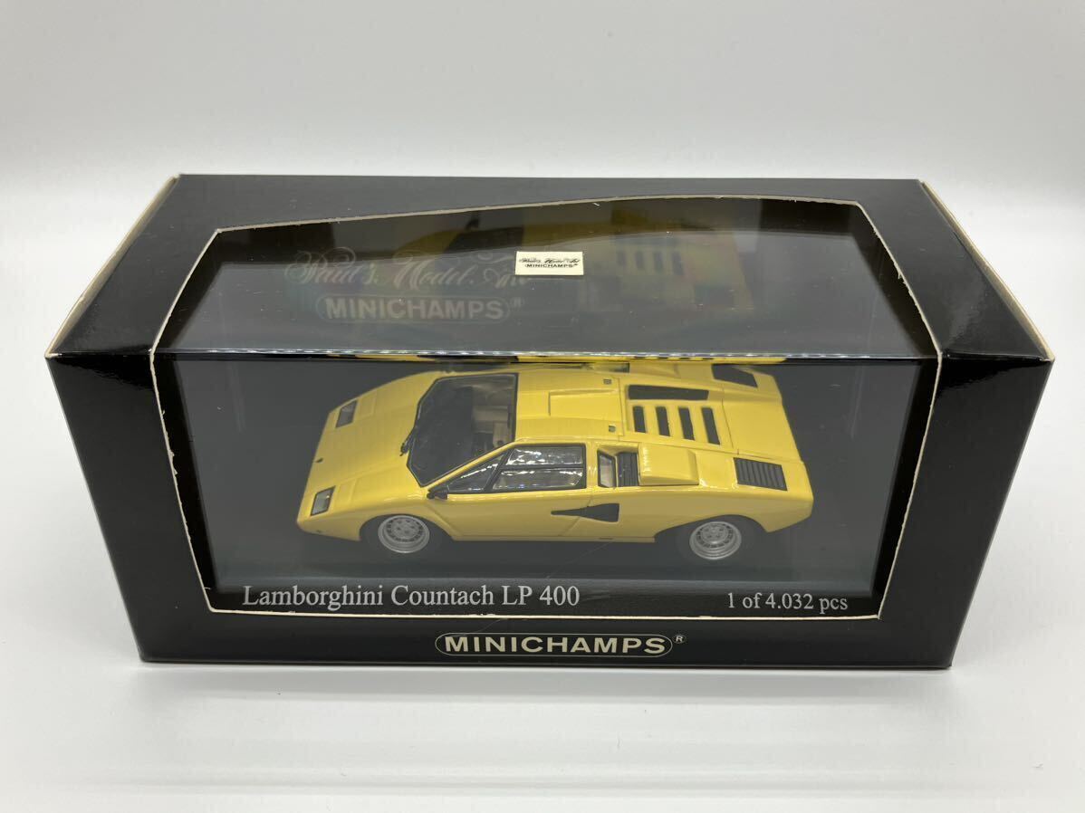 ミニチャンプス ランボルギーニ カウンタック LP400 1974 （イエロー） （1/43スケール MINICHAMPS 430103101）_画像2