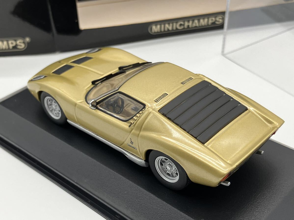 ミニチャンプス 1/43 ランボルギーニ ミウラ ゴールド「430103001」 Lamborghini Miura gold_画像5