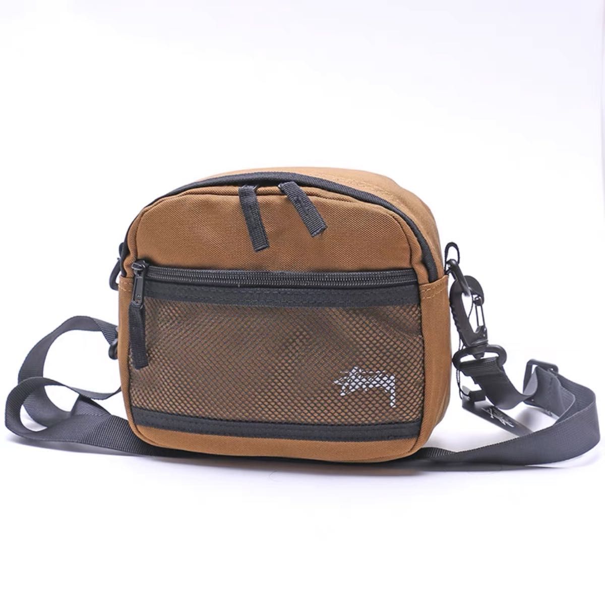 STUSSY ステューシー ショルダーバッグ  モカ