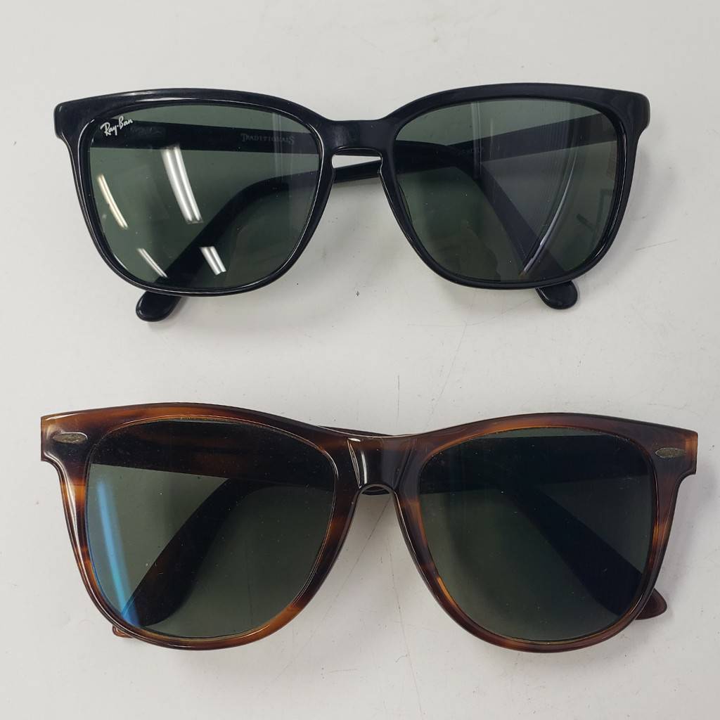 M061-536　サングラス５点まとめ Ray-Ban レイバン CLINTON #09 58 16/WAYFARER Ⅱ/HUDSON #01 54 17/RB2144 978/13 62 16 140/他_画像2