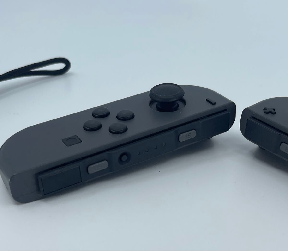 Nintendo Switch ジョイコン Joy-Con グレー左右ジョイコンストラップセット　純正再整備品　動作確認済