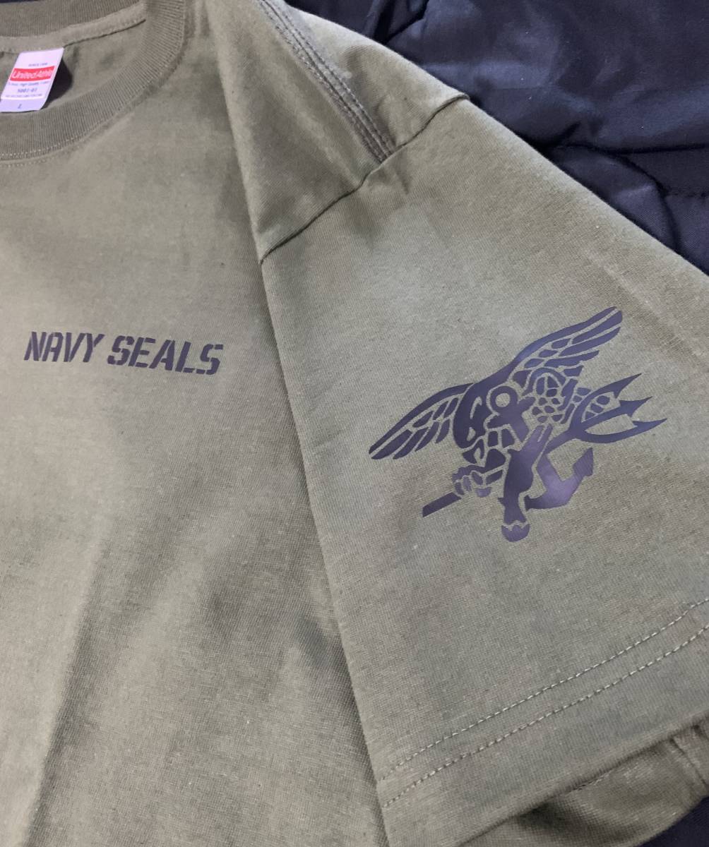 送料無料　XL アメリカ軍　NAVY SEALsネイビーシールズ　Tシャツ