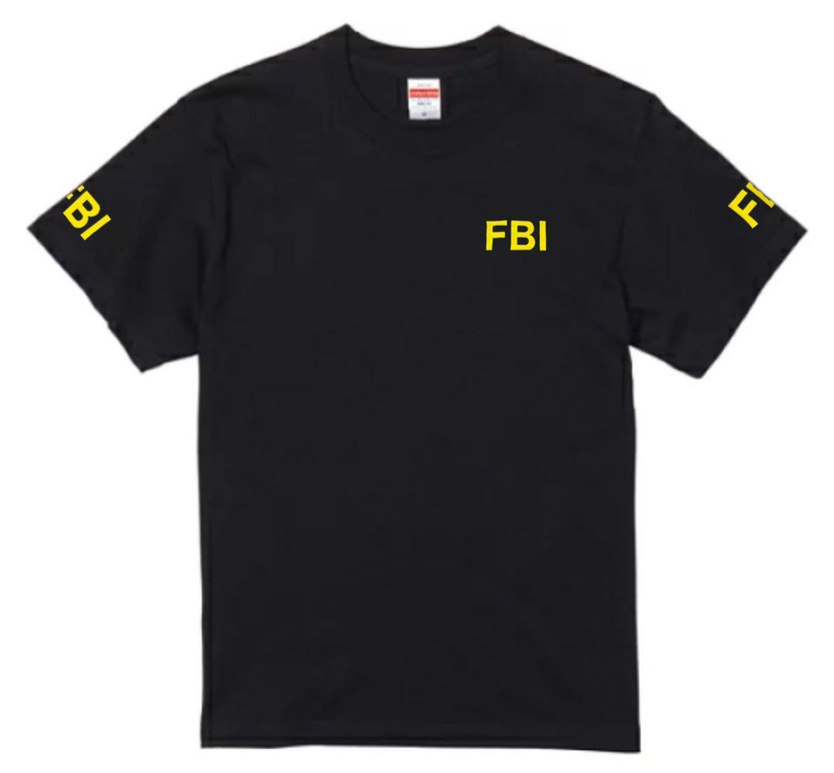 送料無料　Sサイズ　FBI 連邦捜査局 捜査員　Tシャツ ブラック サバゲー_画像2