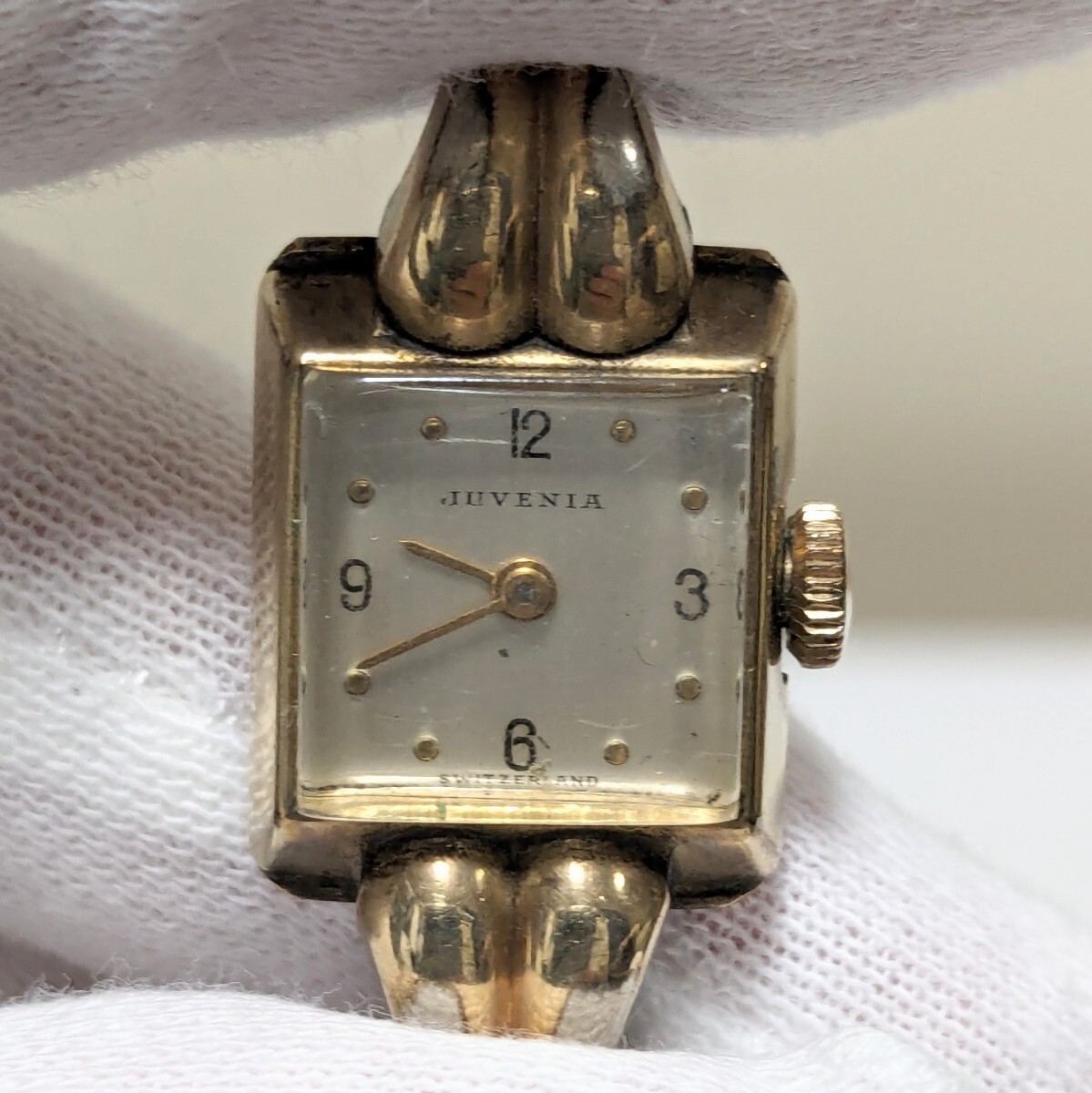 スイス製 JUVENIA ジュベニア SWITZERLAND 164986 腕時計 自動巻 手巻き 稼働品 アンティーク ヴィンテージの画像1
