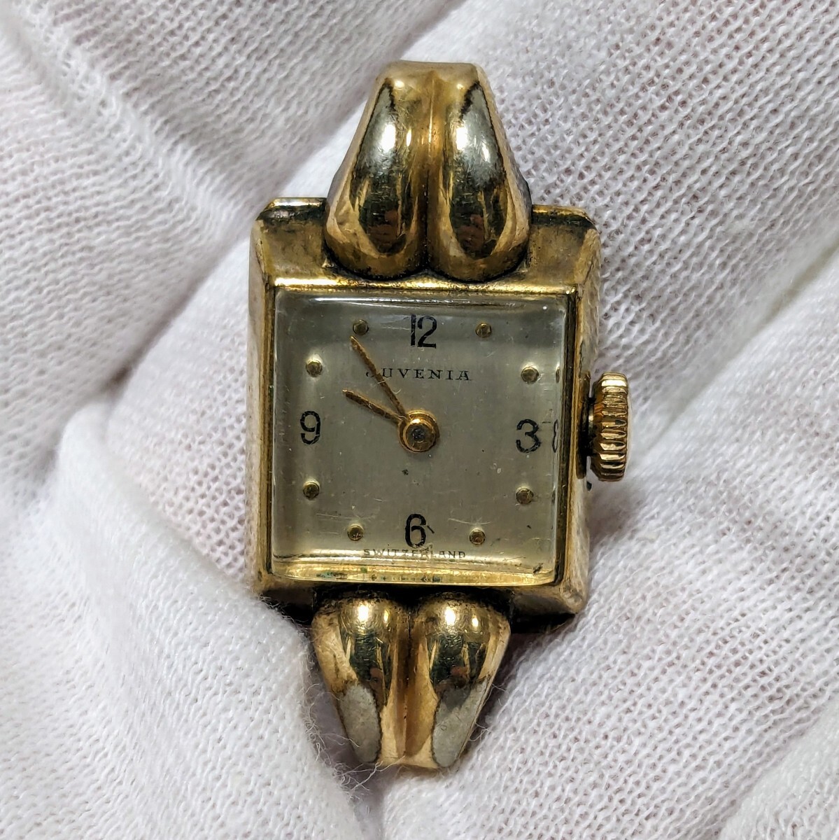 スイス製 JUVENIA ジュベニア SWITZERLAND 164986 腕時計 自動巻 手巻き 稼働品 アンティーク ヴィンテージの画像2