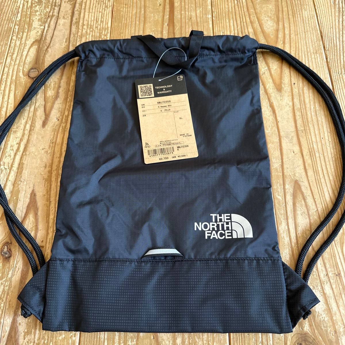 ノースフェイス キッズ ナップサック 5L THE NORTH FACE ナイロン サブバッグ B5サイズ対応 