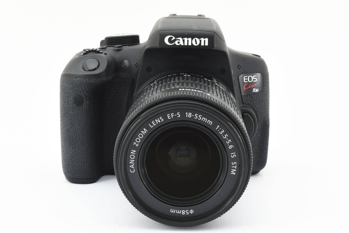 【美品】 Canon EOS Kiss X8i EF-S 18-55mm 3.5-5.6 IS STM キヤノン デジタル一眼レフカメラ レンズ 【元箱付き】 【動作確認済み】 #1408_画像2