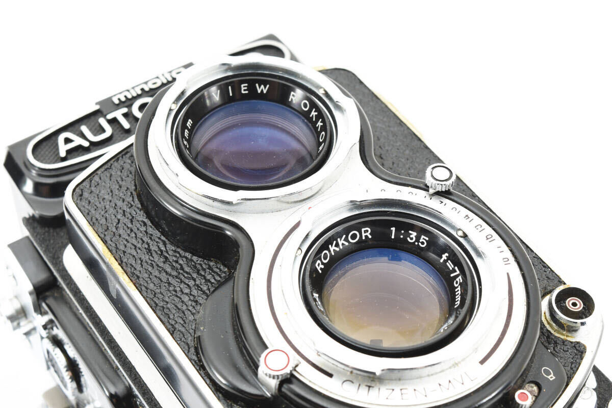 Minolta ミノルタ AUTOCORD III 3型 ROKKOR 1:3.5 f=75mm 二眼フィルムカメラ 【現状品】 #1423の画像8