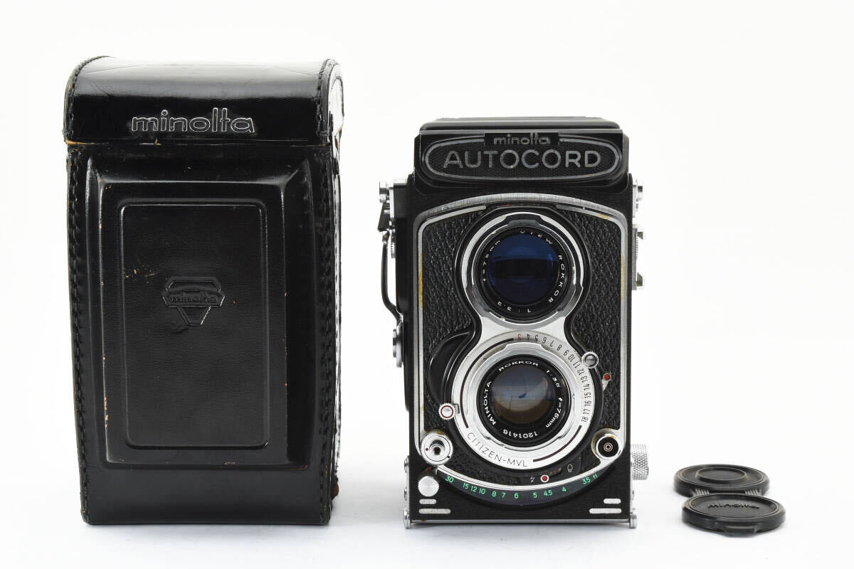 Minolta ミノルタ AUTOCORD III 3型 ROKKOR 1:3.5 f=75mm 二眼フィルムカメラ 【現状品】 #1423の画像1