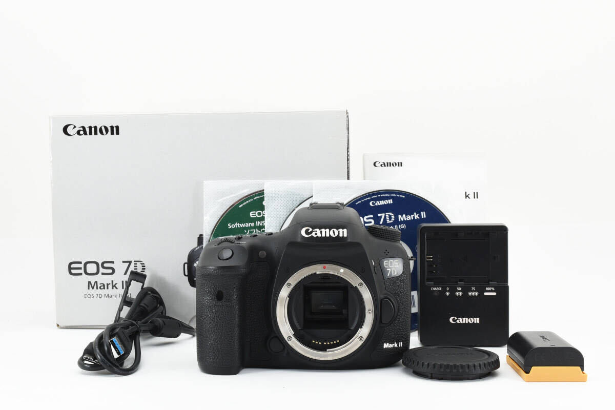 【美品】 Canon デジタル一眼レフカメラ EOS 7D Mark II ボディ キヤノン EOS7DMK2 【元箱付き】 【動作確認済み】 #1431の画像1