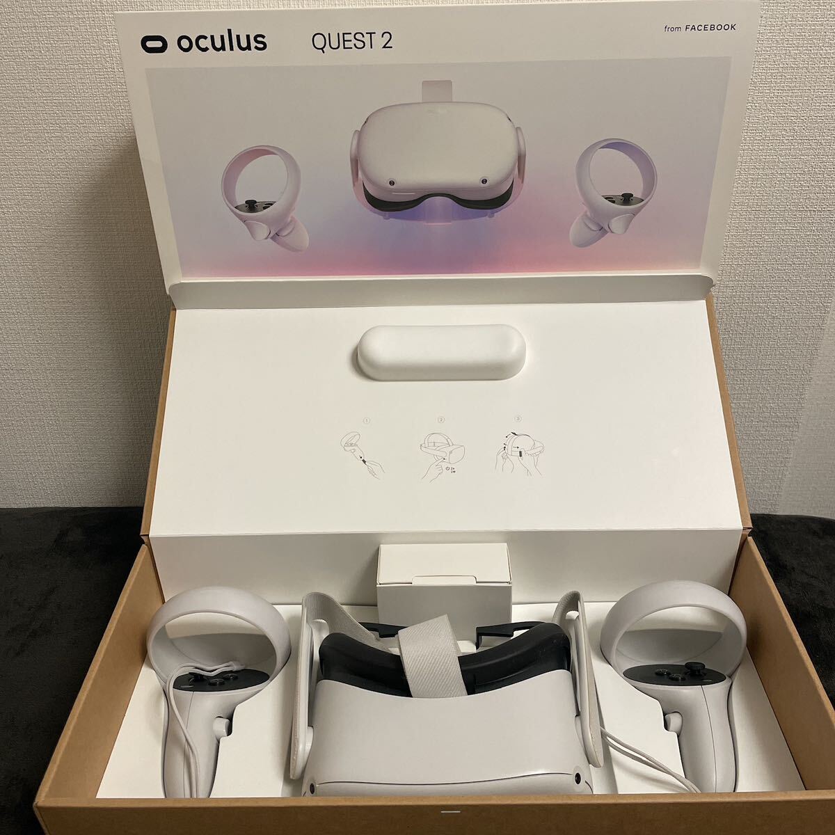 oculus QUEST2◎中古美品◎128GB◎2021年12月購入◎メタクエスト◎_画像1