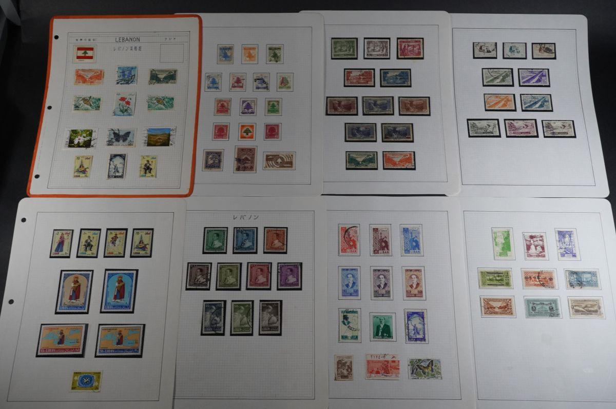 (789) foreign stamp Boss to-k album approximately 840 sheets unused small size seat used . leve non Turkey sauji Arabia ie men scad man ka tar other 