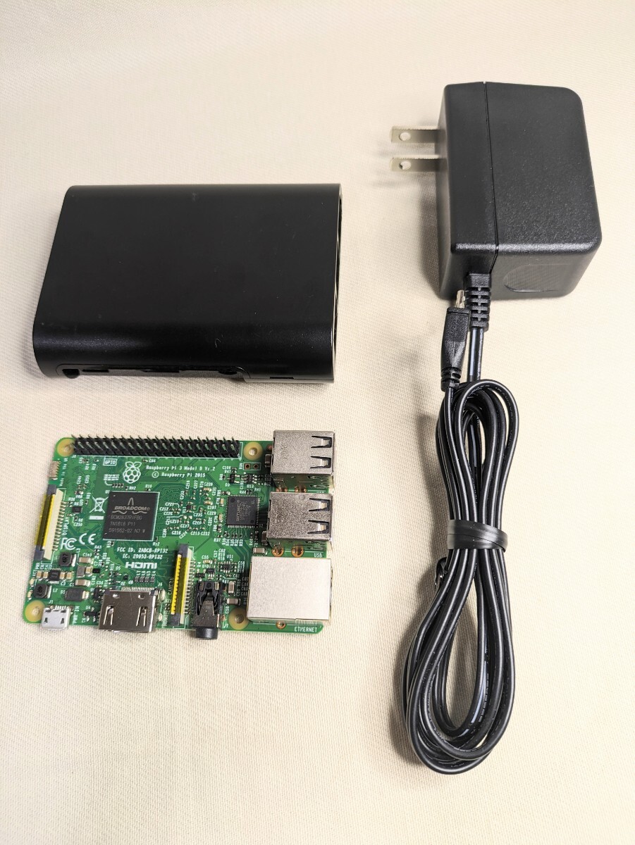 [ корпус * кейс *AC адаптер. 3 позиций комплект ]Raspberry Pi 3 Model B