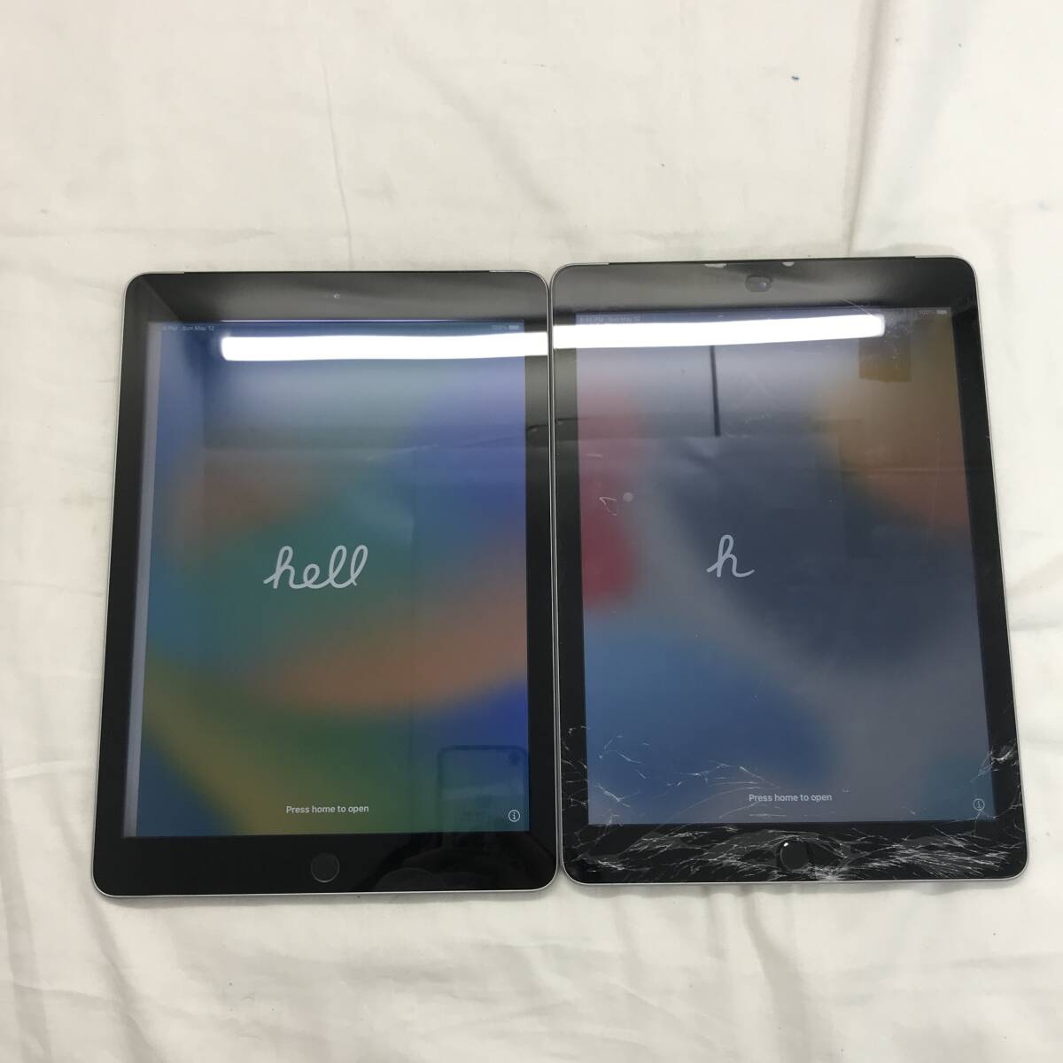 [ Junk ]iPad no. 5 generation 6 pcs. set Space gray A1823 MP1J2J/A 32GB[051317]