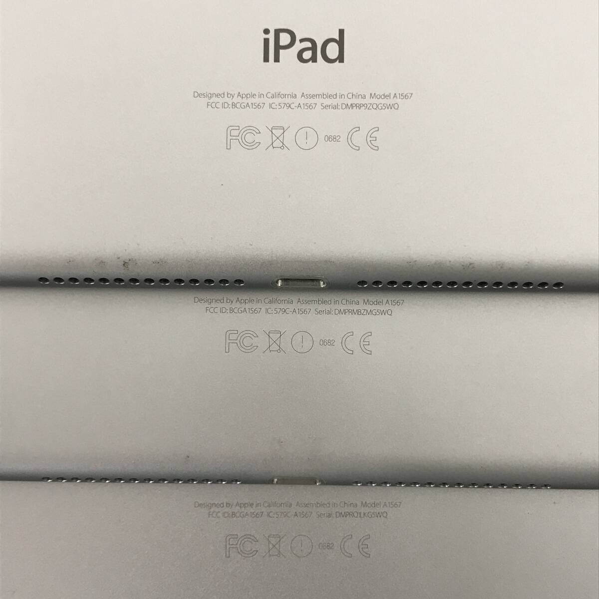 【ジャンク】iPad Air2　6台セット スペースグレイ A1567　MGGX2J/A 16GB【051611】_画像4