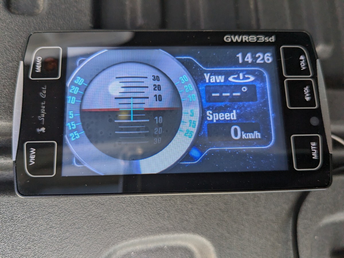 ユピテル yupiteru GWR83sd スーパーキャット レーダー　レーダー探知機 GPSレーダー OBD2 取締りオービス ネズミ捕り 交通安全 訳あり_画像9