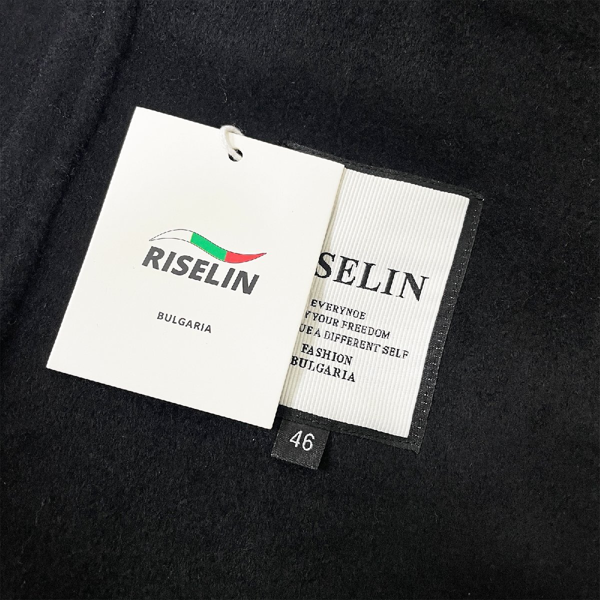 個性ヨーロッパ製※定価7万◆ブルガリア発※RISELIN コート 上質カシミヤ 暖かい 防風 アウター キレイめ 通勤 OL レディース M/46サイズ_画像9